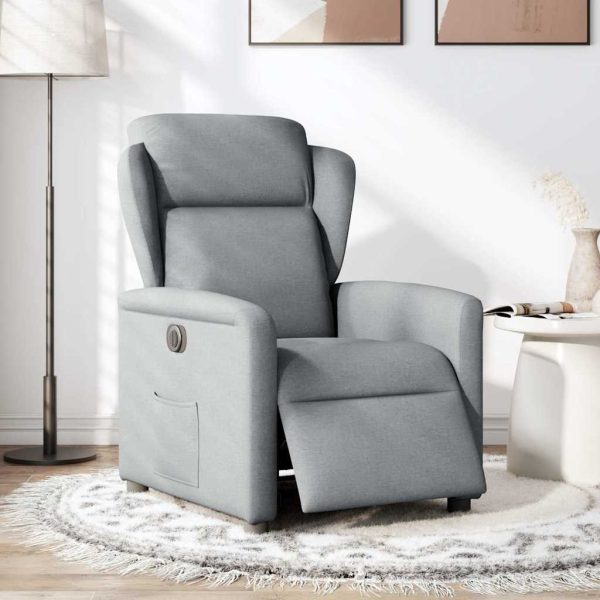 Fauteuil Stof Lichtgrijs - Afbeelding 2