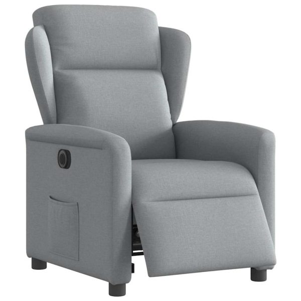 Fauteuil Stof Lichtgrijs - Afbeelding 3