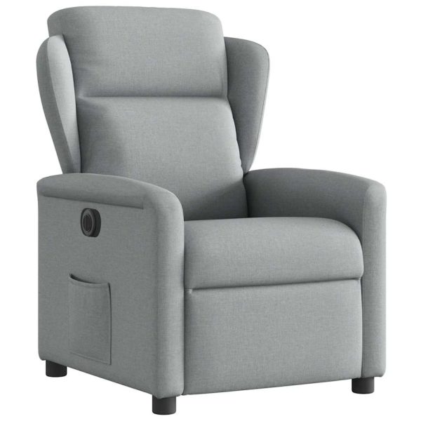 Fauteuil Stof Lichtgrijs - Afbeelding 4