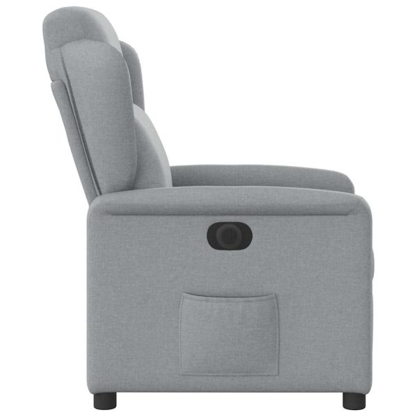 Fauteuil Stof Lichtgrijs - Afbeelding 6