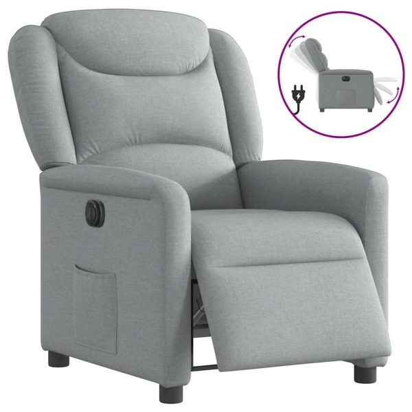 Fauteuil Stof Lichtgrijs