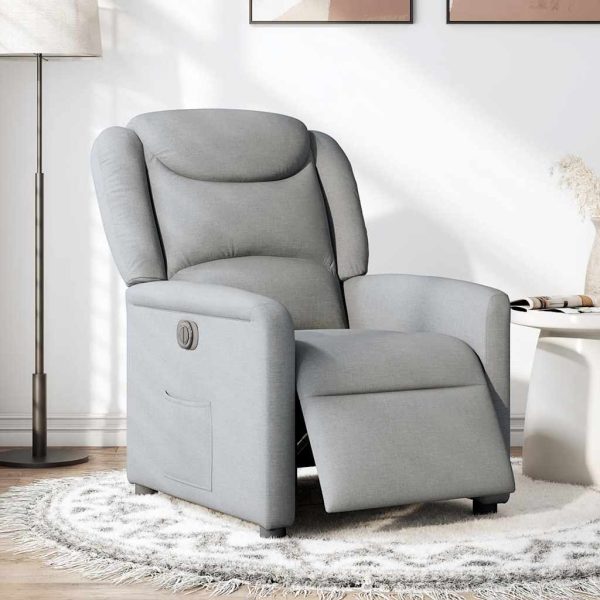 Fauteuil Stof Lichtgrijs - Afbeelding 2