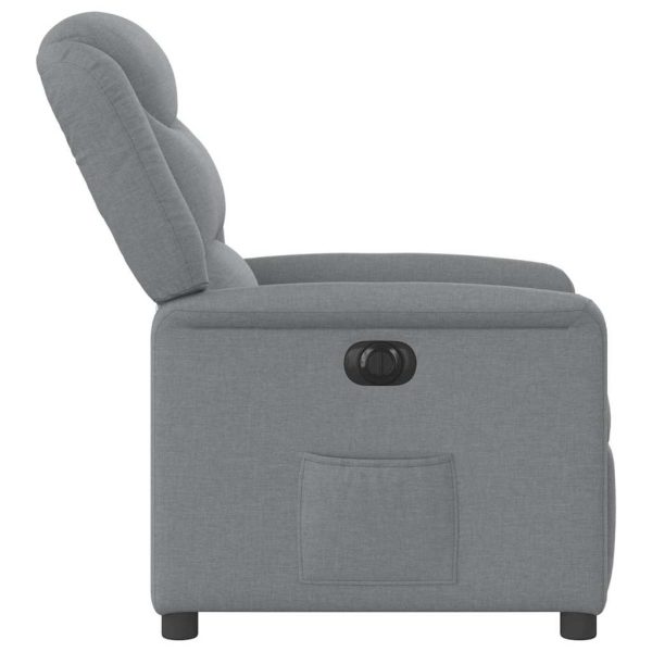 Fauteuil Stof Lichtgrijs - Afbeelding 6