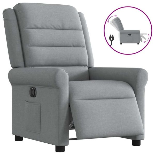 Fauteuil Stof Lichtgrijs