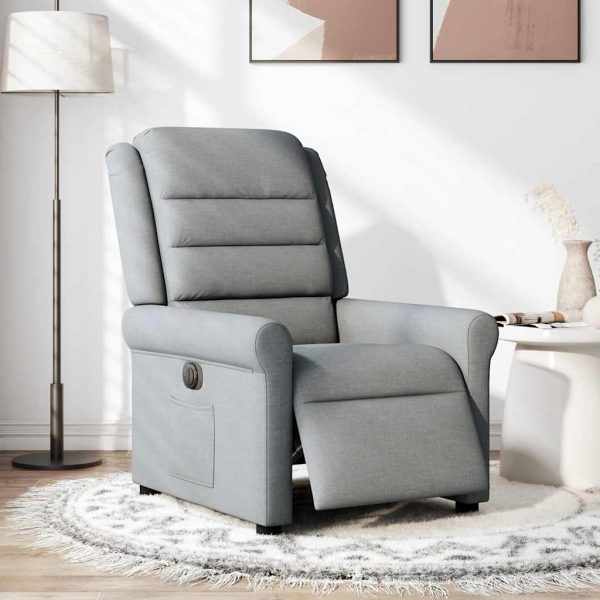 Fauteuil Stof Lichtgrijs - Afbeelding 3