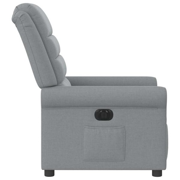 Fauteuil Stof Lichtgrijs - Afbeelding 6