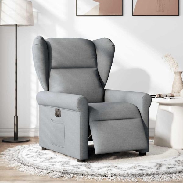 Fauteuil Stof Lichtgrijs - Afbeelding 2