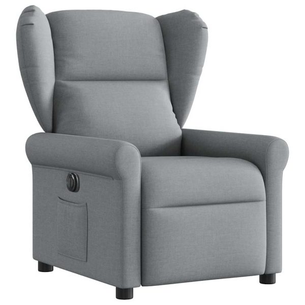 Fauteuil Stof Lichtgrijs - Afbeelding 3