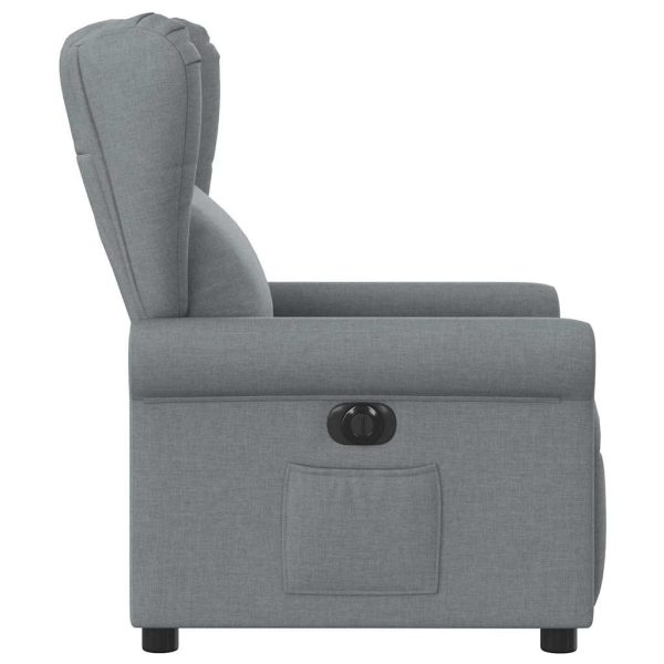 Fauteuil Stof Lichtgrijs - Afbeelding 5