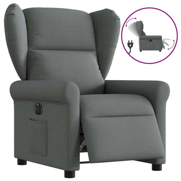 Fauteuil Stof Donkergrijs - Afbeelding 9