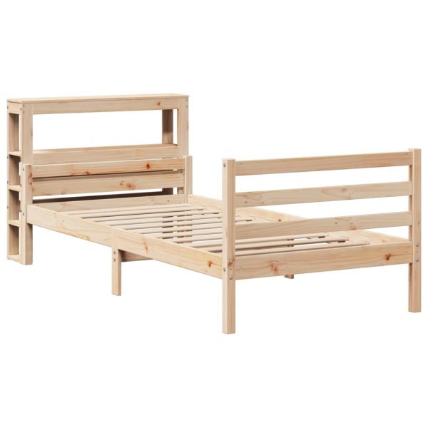 Bedframe Met Hoofdbord Massief Grenenhout - Afbeelding 3