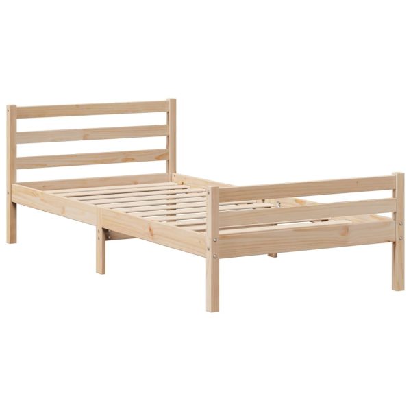 Bedframe Met Hoofdbord Massief Grenenhout - Afbeelding 8