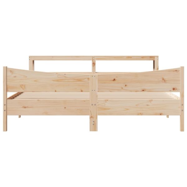 Bedframe Met Hoofdbord Massief Grenenhout - Afbeelding 4