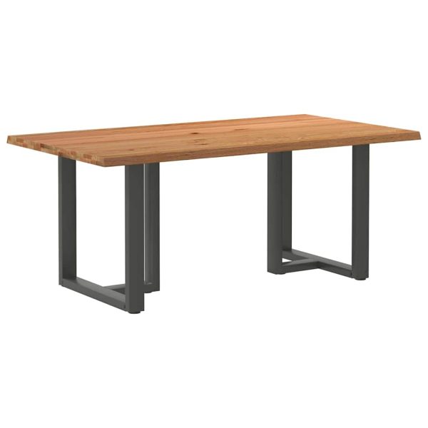 Eettafel Met Natuurlijke Rand Massief Eikenhout - Afbeelding 62