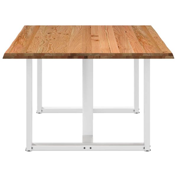 Eettafel Met Natuurlijke Rand Massief Eikenhout - Afbeelding 5