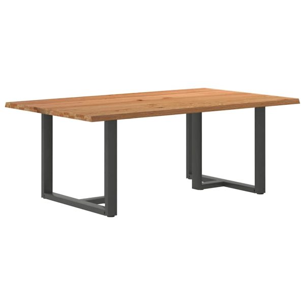 Eettafel Met Natuurlijke Rand Massief Eikenhout - Afbeelding 51