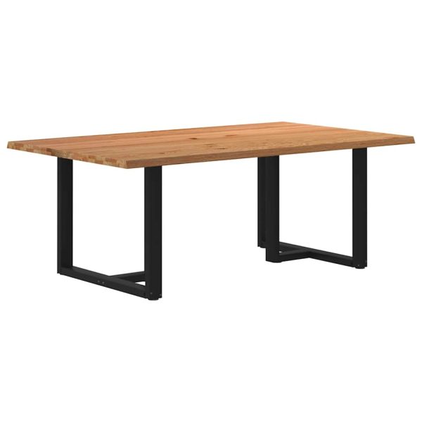 Eettafel Met Natuurlijke Rand Massief Eikenhout - Afbeelding 35