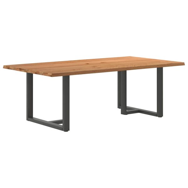 Eettafel Met Natuurlijke Rand Massief Eikenhout - Afbeelding 53