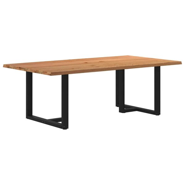 Eettafel Met Natuurlijke Rand Massief Eikenhout - Afbeelding 58