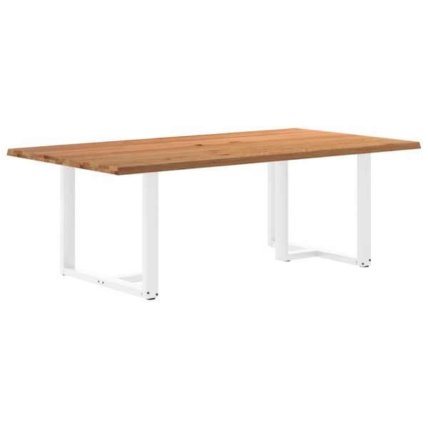 Eettafel Met Natuurlijke Rand Massief Eikenhout - Afbeelding 59