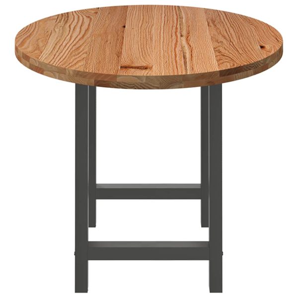 Eettafel Ovaal Massief Eikenhout Lichtbruin - Afbeelding 5