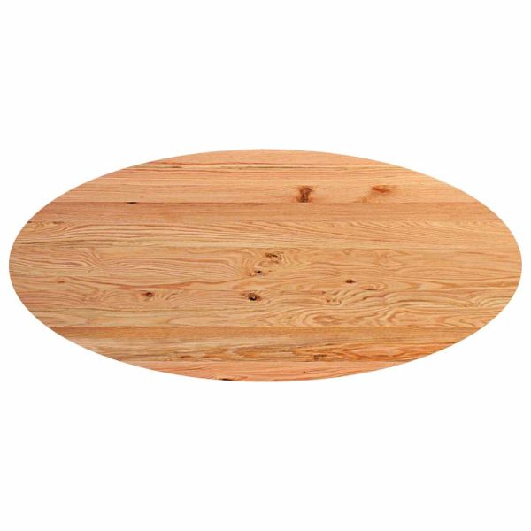 Eettafel Ovaal Massief Eikenhout Lichtbruin - Afbeelding 6