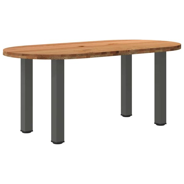 Eettafel Ovaal Massief Eikenhout Lichtbruin