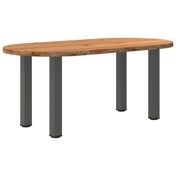 Eettafel Ovaal Massief Eikenhout Lichtbruin - Afbeelding 5