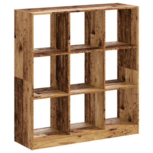 Boekenkast 102X32X Bewerkt Hout Kleurig Oud Hout - Afbeelding 2