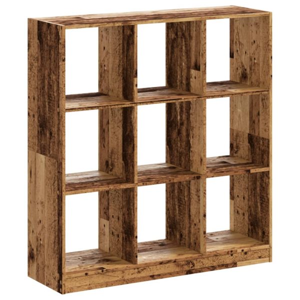 Boekenkast 102X32X Bewerkt Hout Kleurig Oud Hout - Afbeelding 6