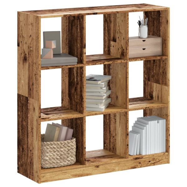 Boekenkast 102X32X Bewerkt Hout Kleurig Oud Hout