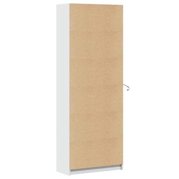 Hoge Kast Met Led 74X32,5X200 Cm Bewerkt Hout - Afbeelding 7