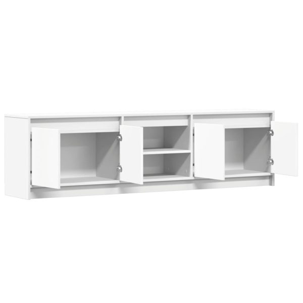 Tv-Meubel Met Led 180X34X50 Cm Bewerkt Hout - Afbeelding 9