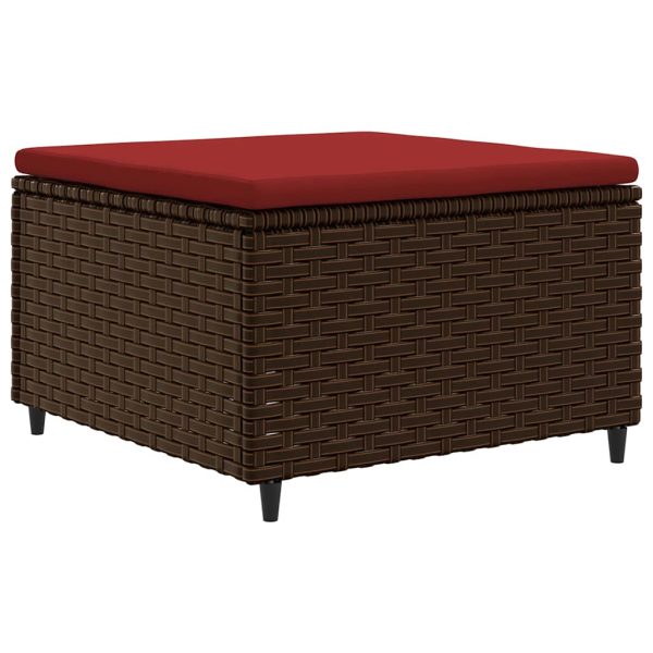 Loungeset Met Kussens Poly Rattan - Afbeelding 3