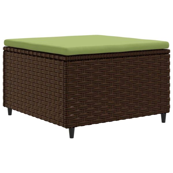 Loungeset Met Kussens Poly Rattan - Afbeelding 4