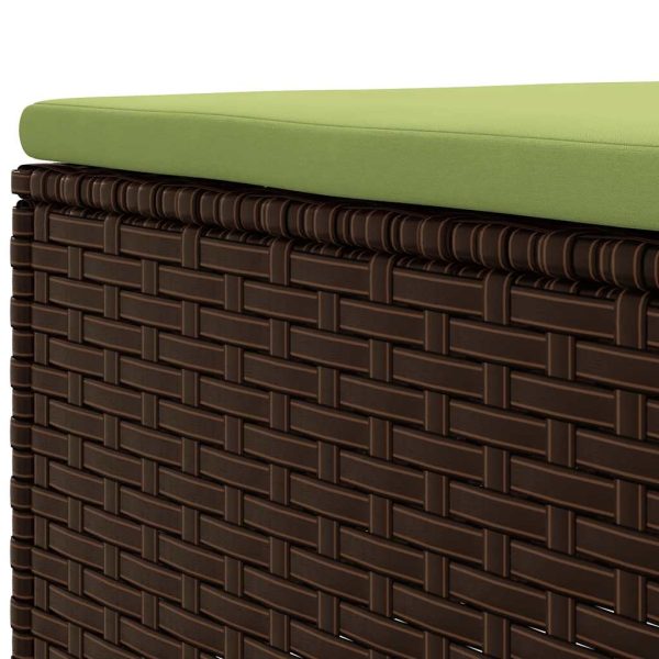 Loungeset Met Kussens Poly Rattan - Afbeelding 7