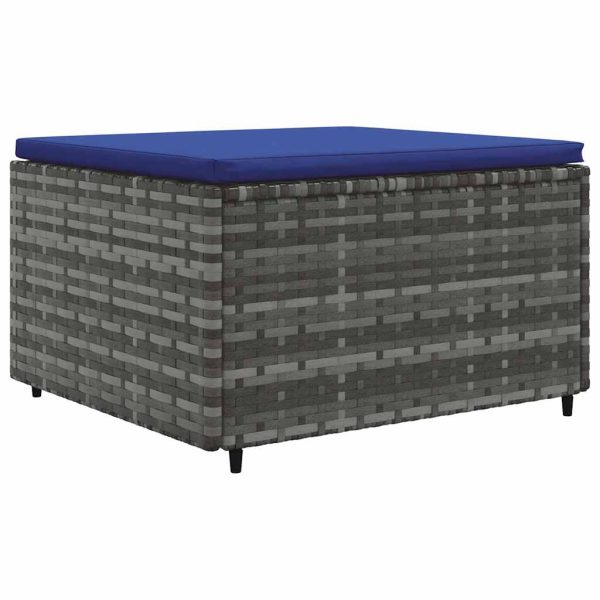 Loungeset Met Kussens Poly Rattan - Afbeelding 4