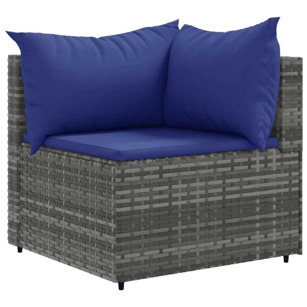 Loungeset Met Kussens Poly Rattan - Afbeelding 5