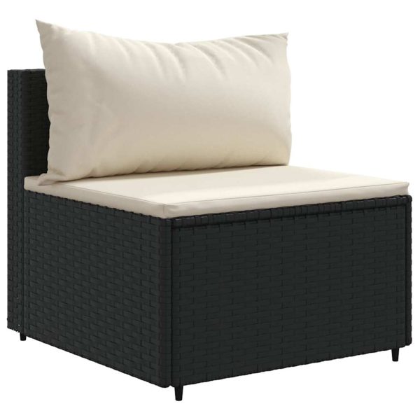 5-Delige Loungeset Met Kussens Poly Rattan - Afbeelding 3