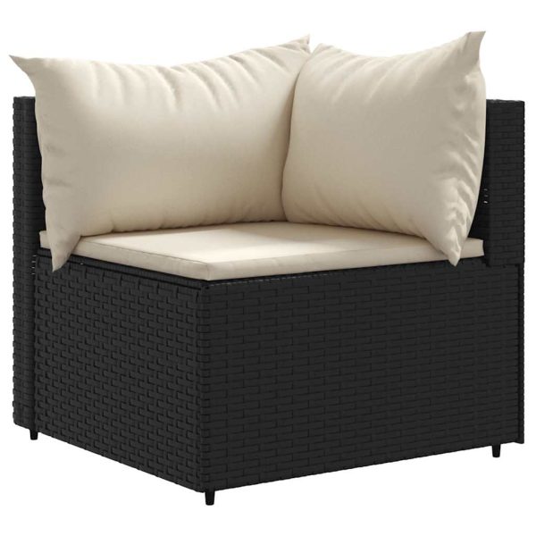 5-Delige Loungeset Met Kussens Poly Rattan - Afbeelding 4