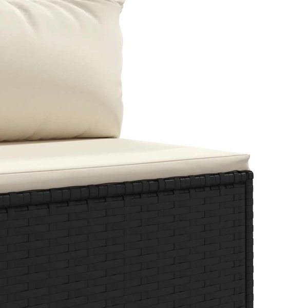 5-Delige Loungeset Met Kussens Poly Rattan - Afbeelding 5