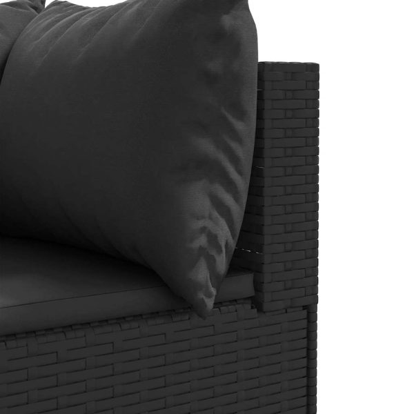 Loungeset Met Kussens Poly Rattan - Afbeelding 6