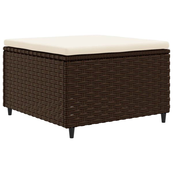 7-Delige Loungeset Met Kussens Poly Rattan - Afbeelding 5