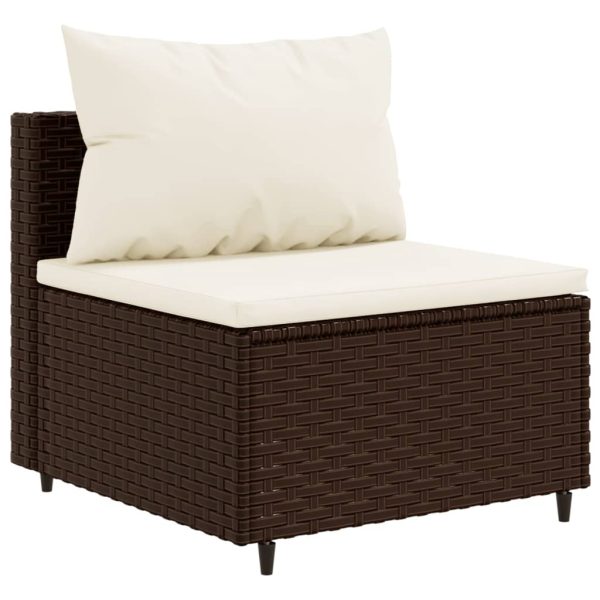 10-Delige Loungeset Met Kussens Poly Rattan - Afbeelding 4