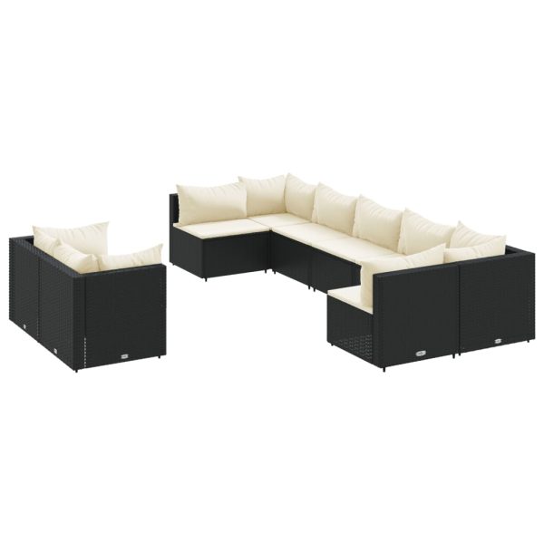 Loungeset Met Kussens Poly Rattan - Afbeelding 2