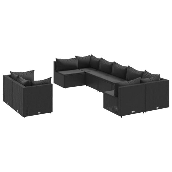 Loungeset Met Kussens Poly Rattan - Afbeelding 2