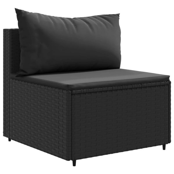 Loungeset Met Kussens Poly Rattan - Afbeelding 4