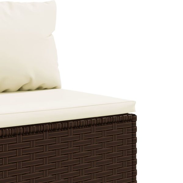 10-Delige Loungeset Met Kussens Poly Rattan - Afbeelding 8