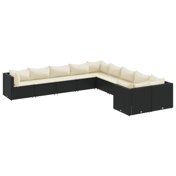 Loungeset Met Kussens Poly Rattan - Afbeelding 2