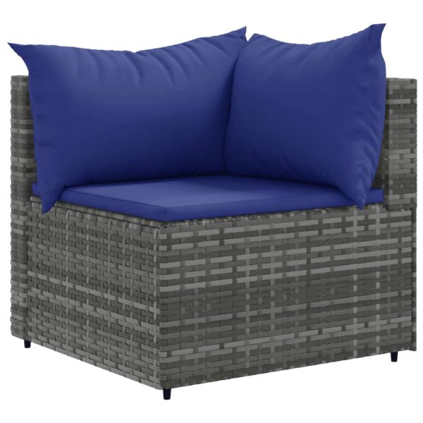 Loungeset Met Kussens Poly Rattan - Afbeelding 3